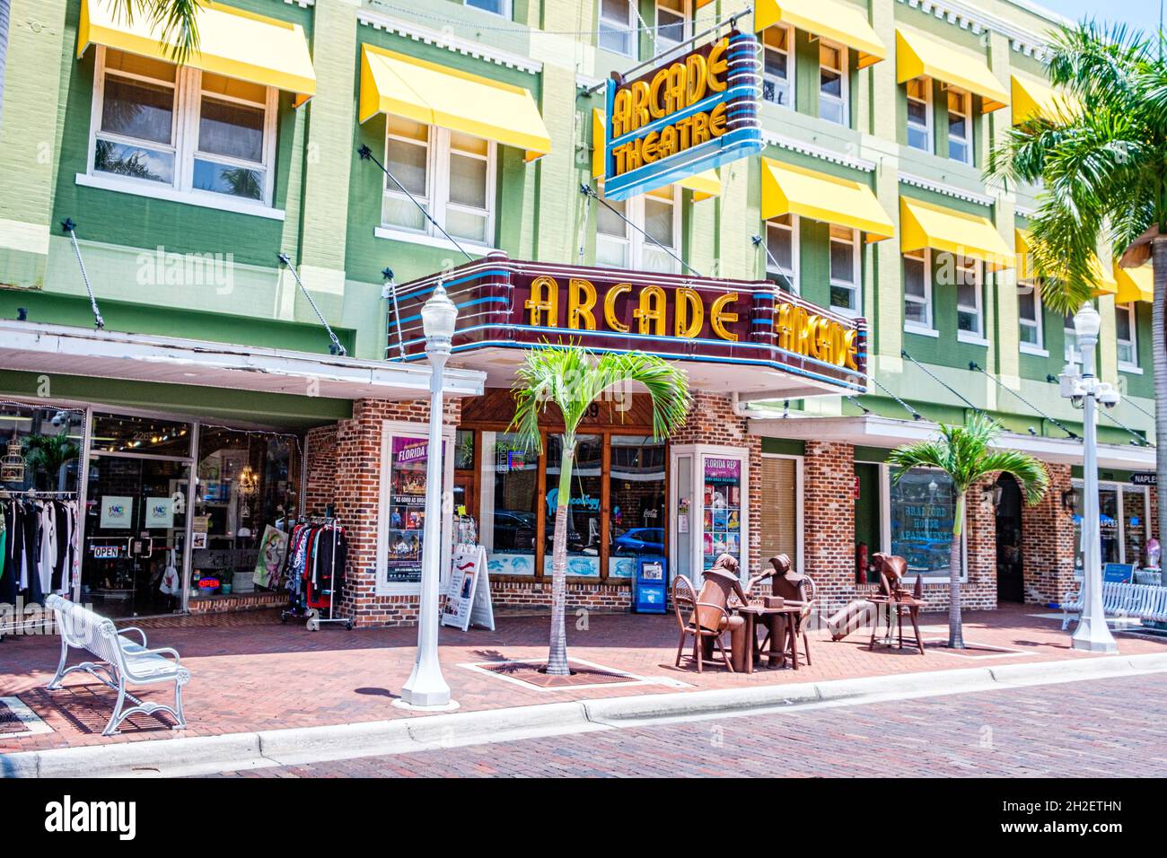 Arcade Theatre, First Street, Fort Myers, Florida Stock Photo Alamy
