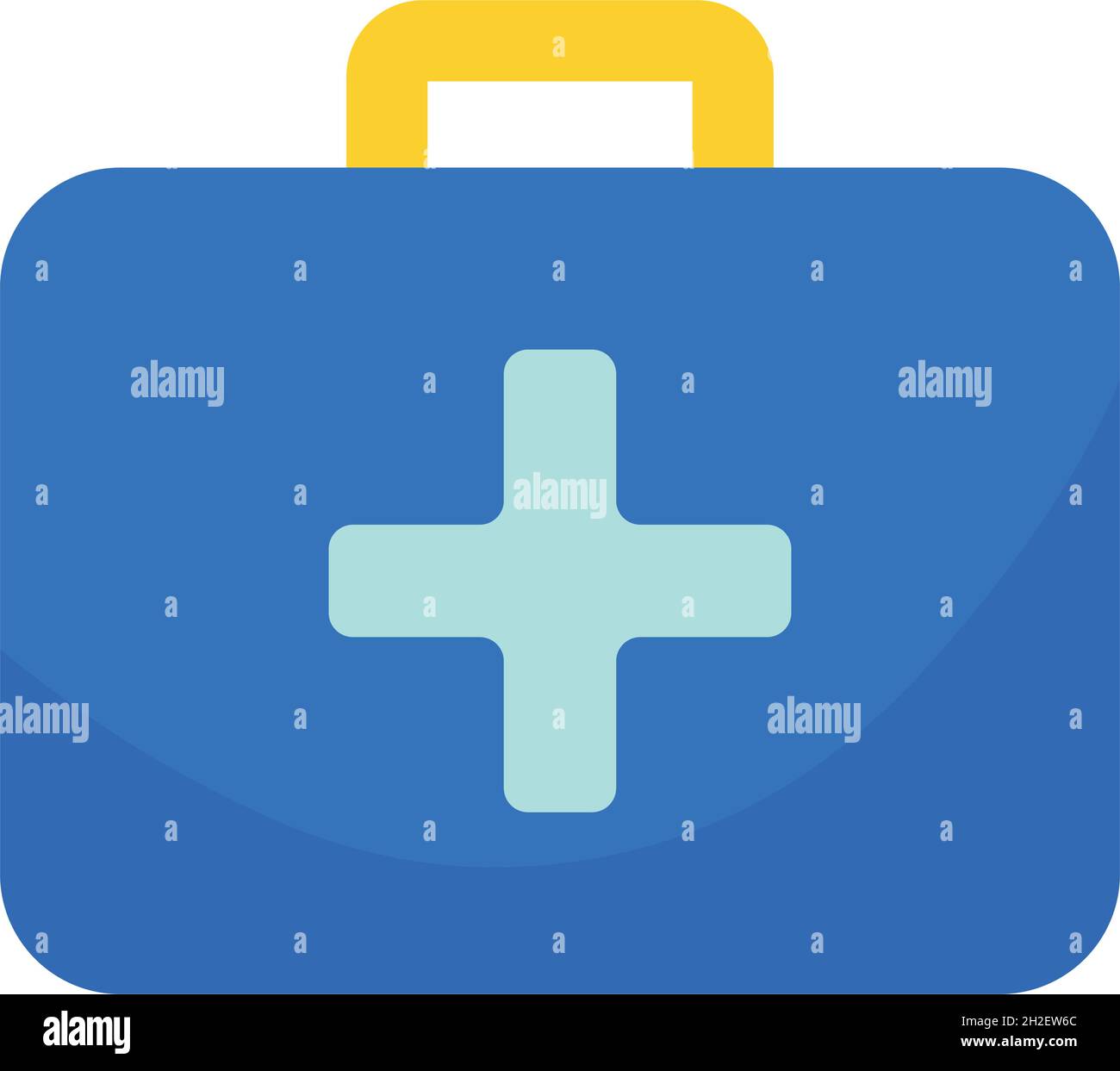 first aid kit box on white background Stock Vector Image & Art - Alamy