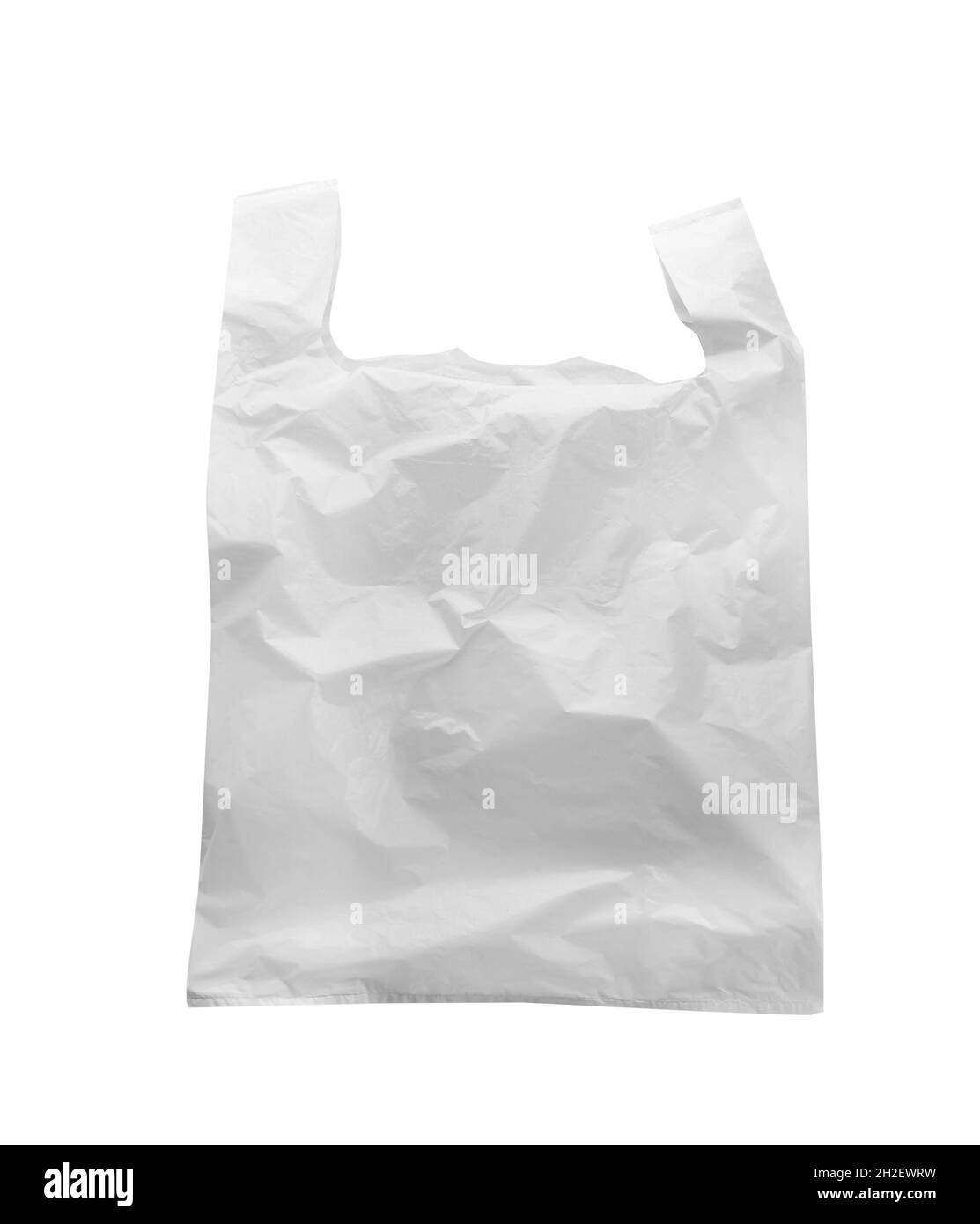 Clear disposable plastic bag isolated on white Stock Photo Alamy