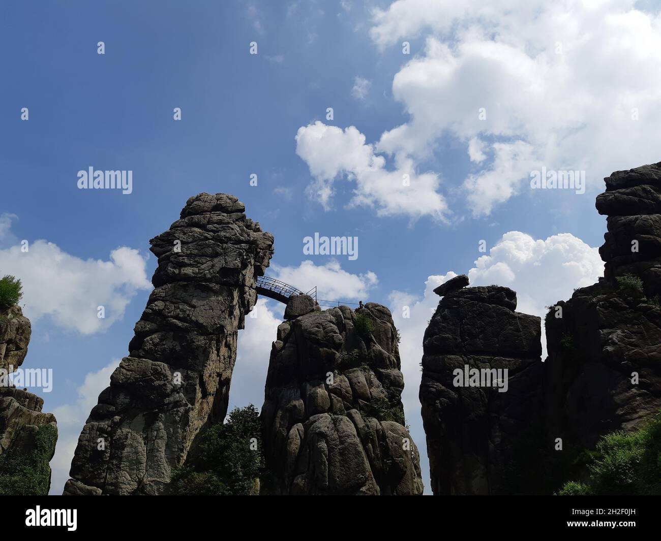Externsteine in HornBad Meinberg Stock Photo Alamy