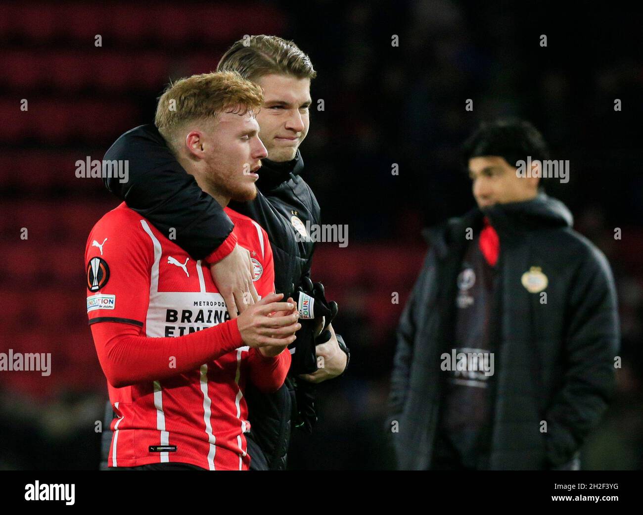 Soccer Football - Europa League - Group B - PSV Eindhoven v AS Monaco -  Philips Stadion, Eindhoven, Netherlands - October 21, 2021 PSV Eindhoven's  Yorbe Vertessen looks dejected after the match REUTERS/Eva Plevier Stock  Photo - Alamy