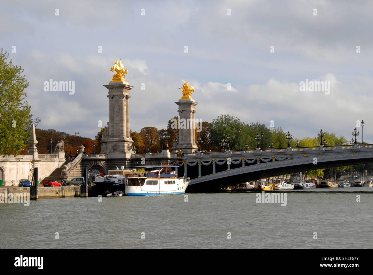 Pont Alexandre III bridge over the river Seine, Paris, France Stock Photo