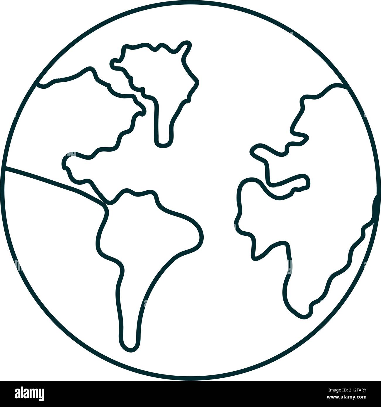 earth planet on white background Stock Vector Image & Art - Alamy
