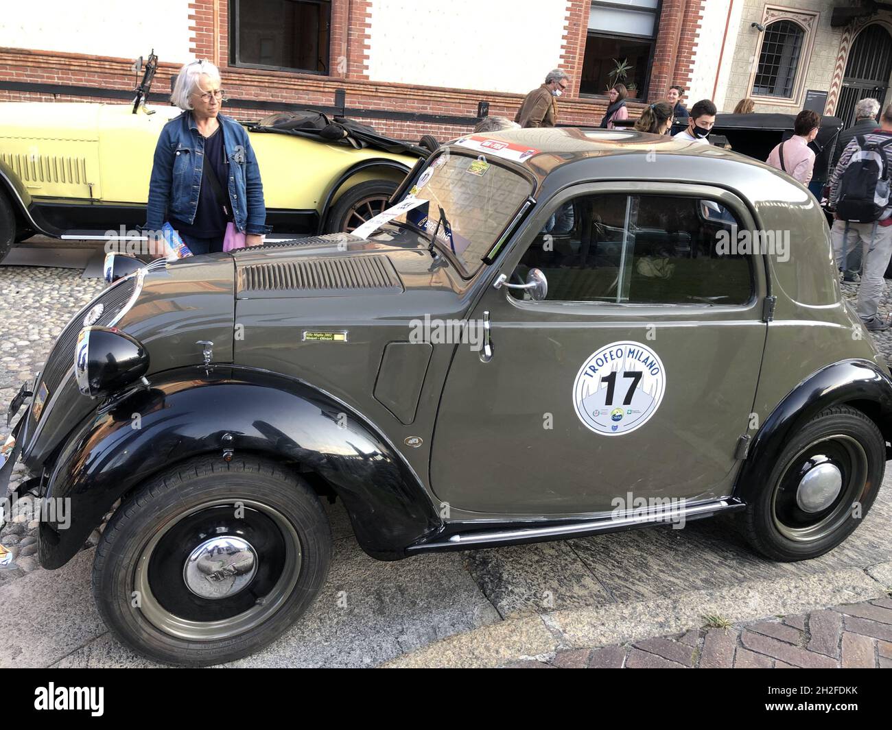 Milano, Italy. 9th Oct, 2021. TROFEO MILANO, a vintage cars and motorcycles competition organized by C.M.A.E., Club Milanese Automotoveicoli d'Epoca. Stock Photo