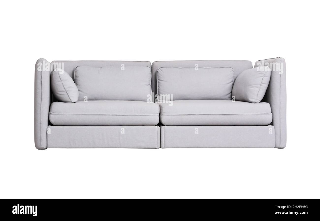 Comfortable sofa on white background. Furniture for modern room interior Stock Photo Alamy