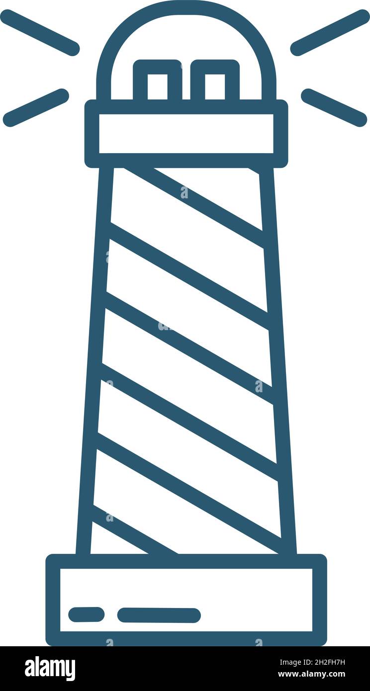 lighthouse icon on white background Stock Vector Image & Art - Alamy