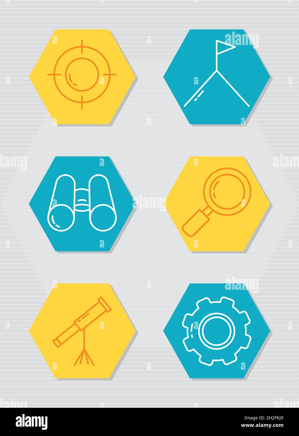 strategy and vision icon set Stock Vector Image & Art - Alamy