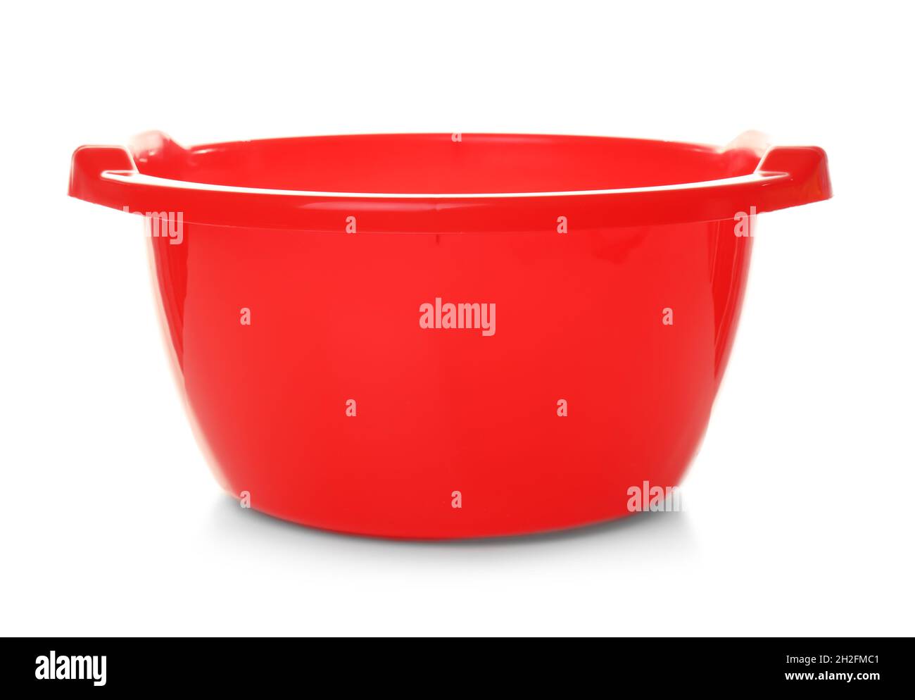 Empty bucket for cleaning on white background Stock Photo Alamy