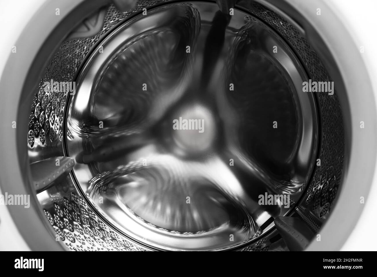 Empty washing machine drum, closeup. Laundry day Stock Photo Alamy