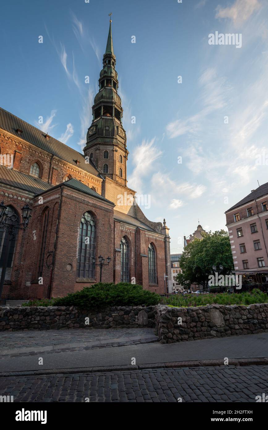 St. Peters Church - Riga, Latvia Stock Photo