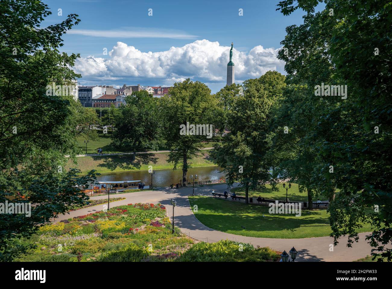 Bastejkalns Park - Riga, Latvia Stock Photo