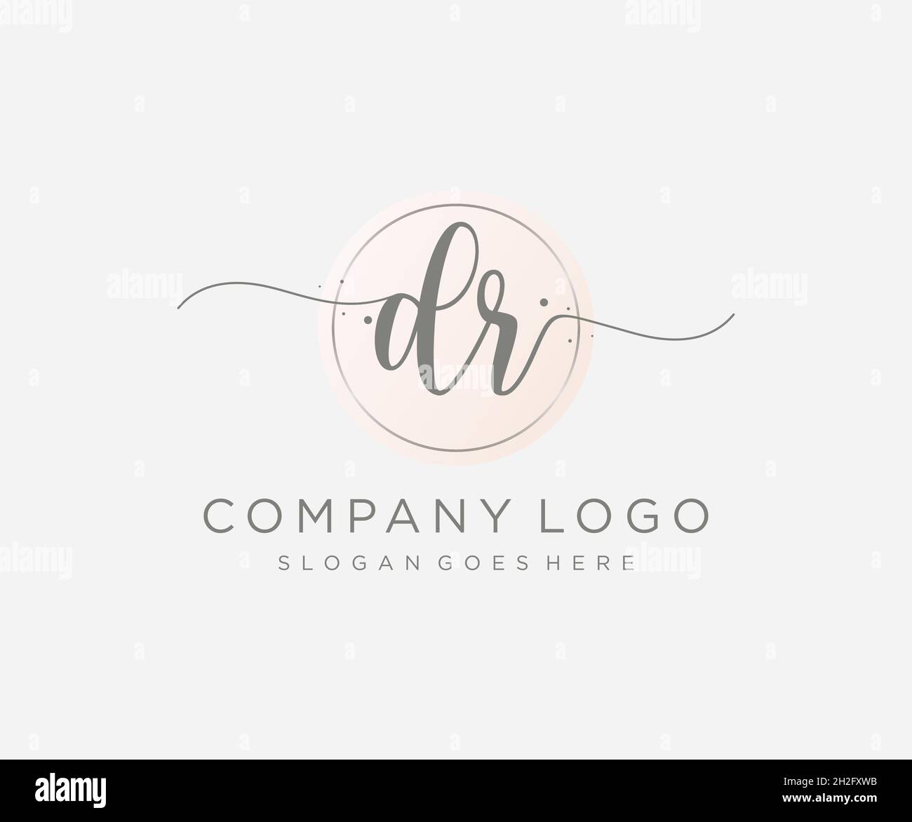 DR feminine logo. Usable for Nature, Salon, Spa, Cosmetic and Beauty ...