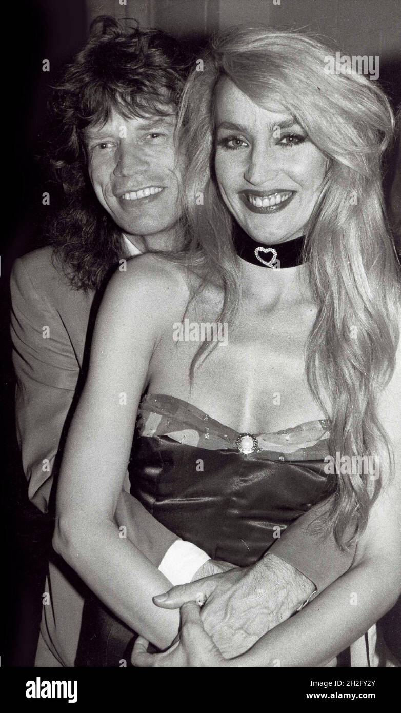 Mick Jagger Jerry Hall 1980s Photo by Adam Scull/PHOTOlink Stock Photo
