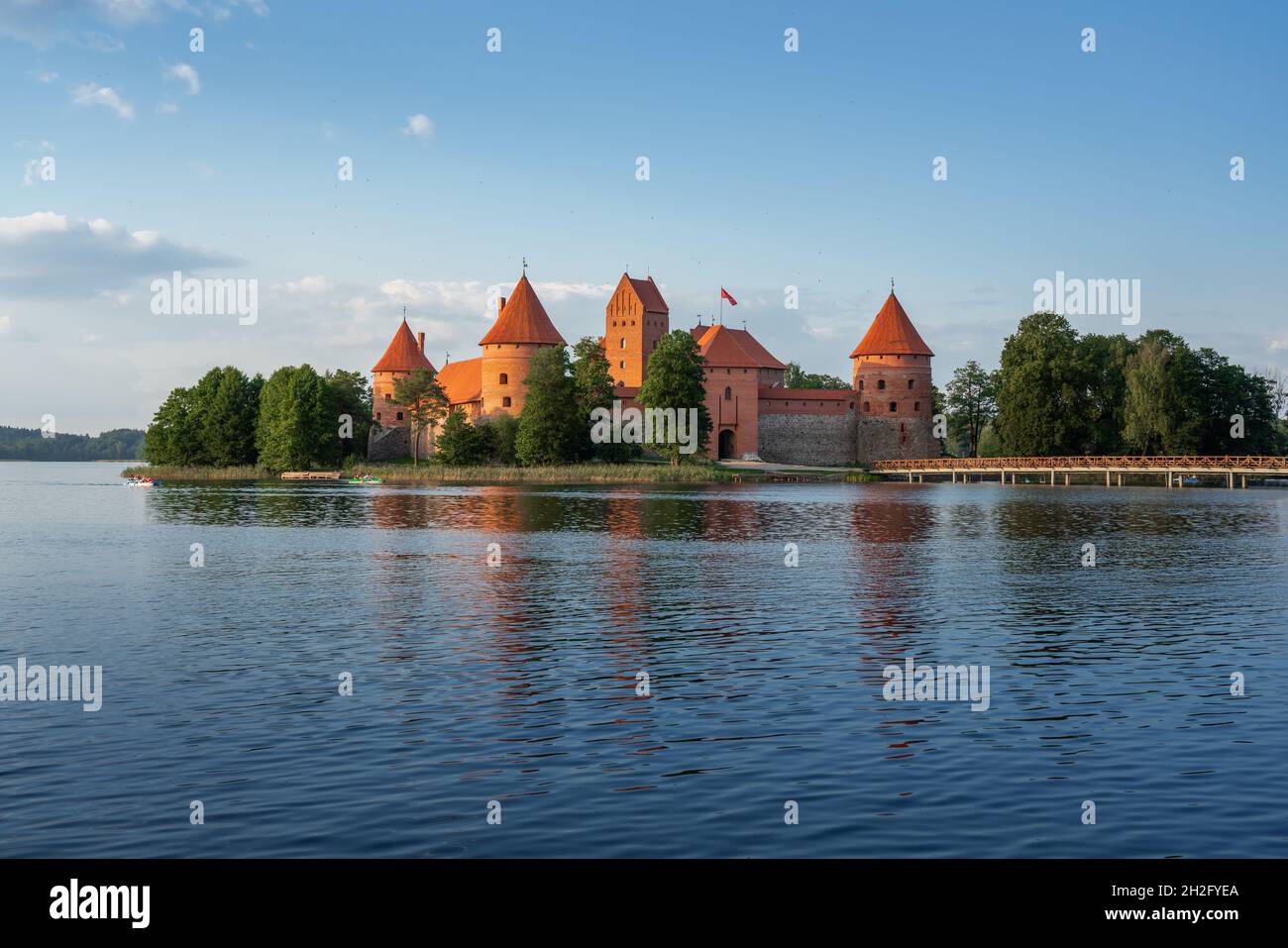 Trakai Island Castle - Trakai, Lithuania Stock Photo