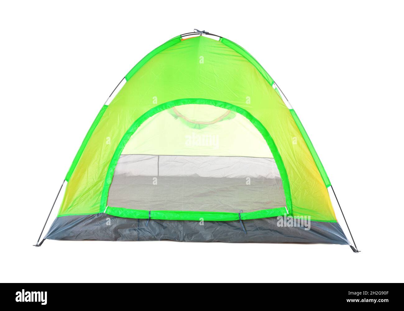 Colorful tourist tent on white background Stock Photo - Alamy