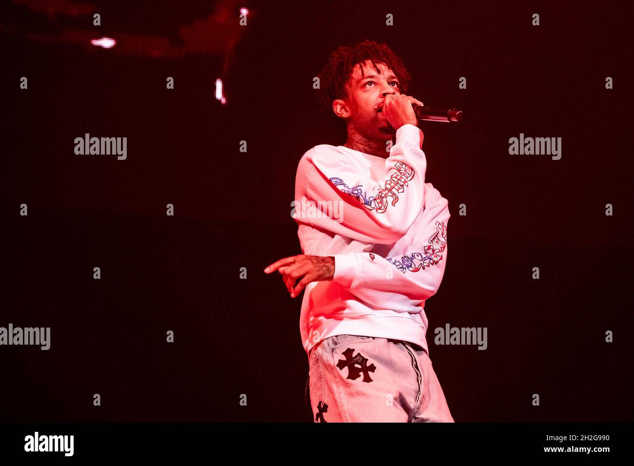 Download 21 Savage performing at the Devastation Tour in Houston, TX