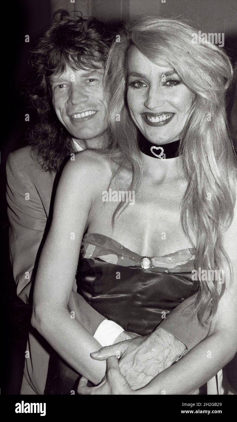 Mick Jagger Jerry Hall 1980sPhoto by Adam Scull/PHOTOlink / MediaPunch Stock Photo
