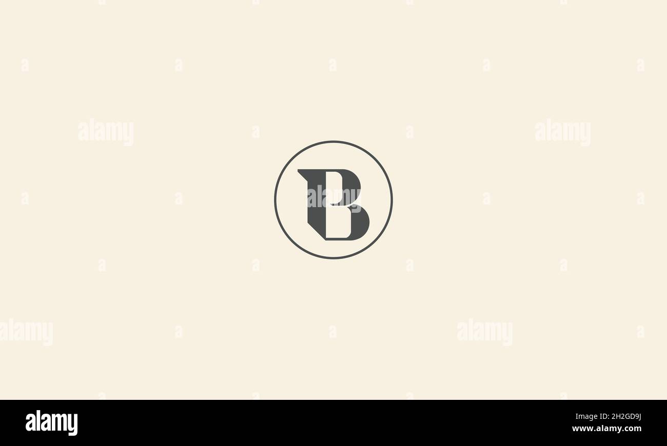 LETTERS BP LOGO DESIGN WITH NEGATIVE SPACE EFFECT FOR ILLUSTRATION USE Stock Vector