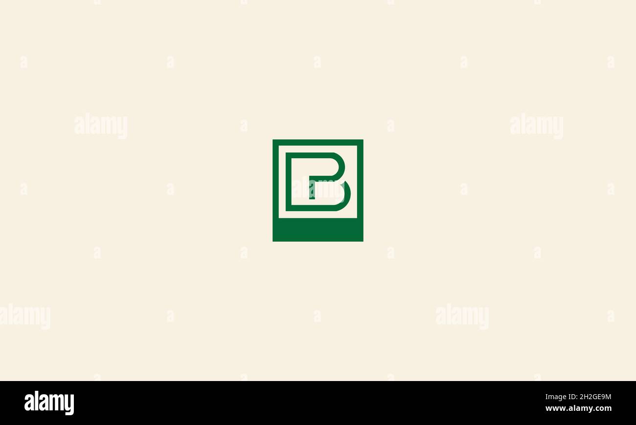 LETTERS BP LOGO DESIGN WITH NEGATIVE SPACE EFFECT FOR ILLUSTRATION USE Stock Vector
