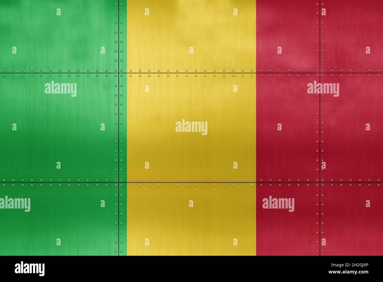 3D Flag of Mali on a metal wall background Stock Photo - Alamy