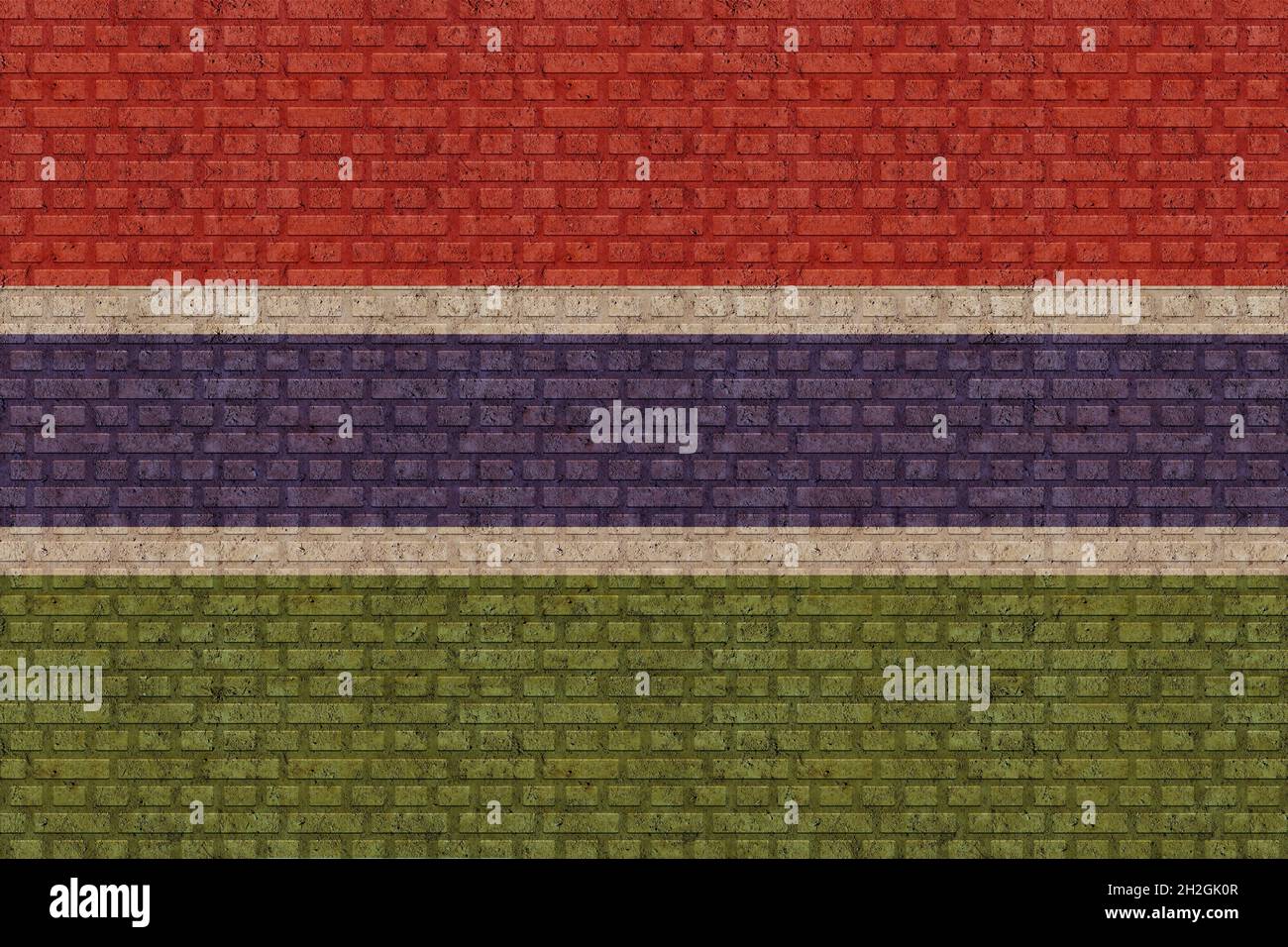 3D Flag of Gambia on a old brick wall background Stock Photo - Alamy