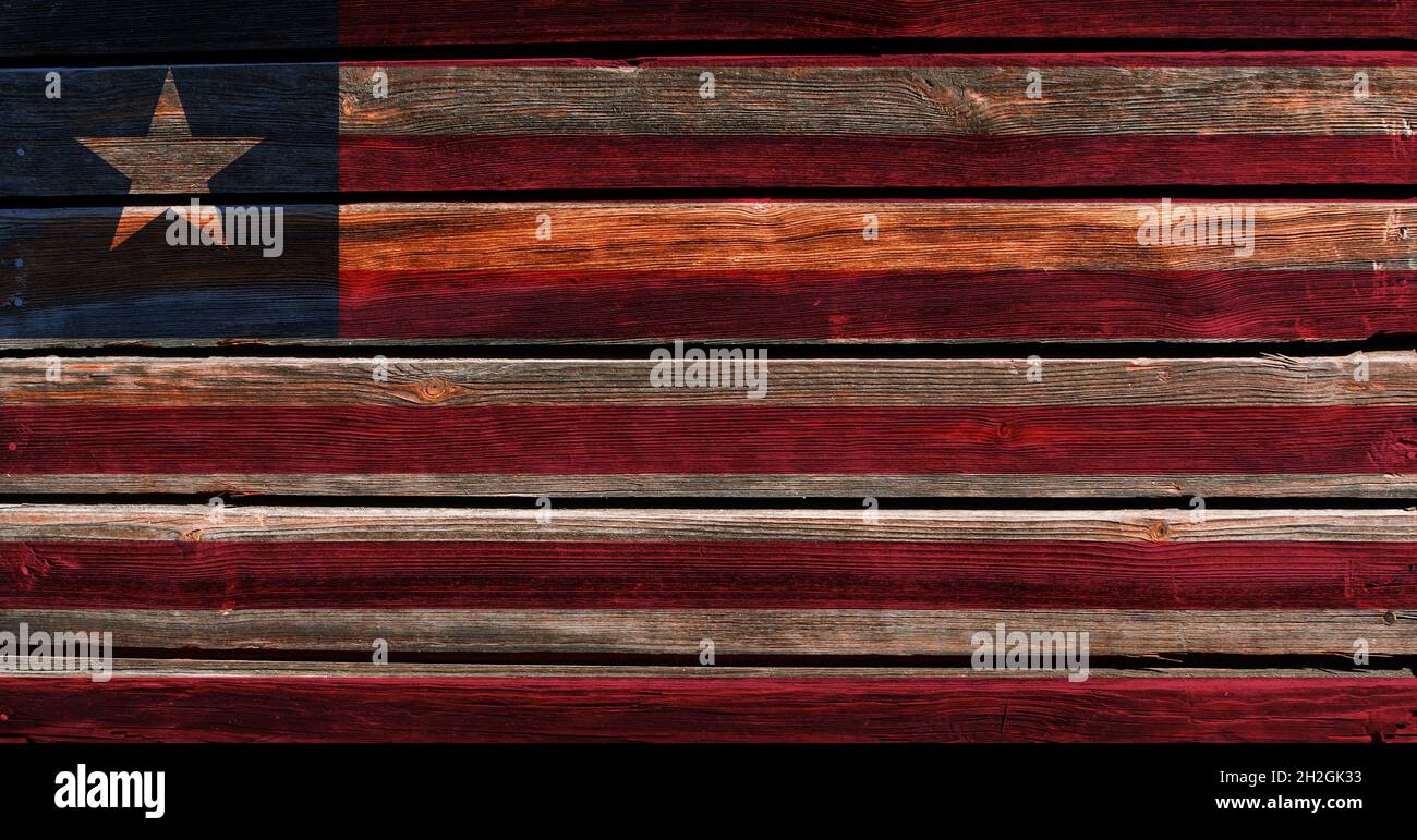 3D Flag of Liberia on a old wood wall background Stock Photo - Alamy