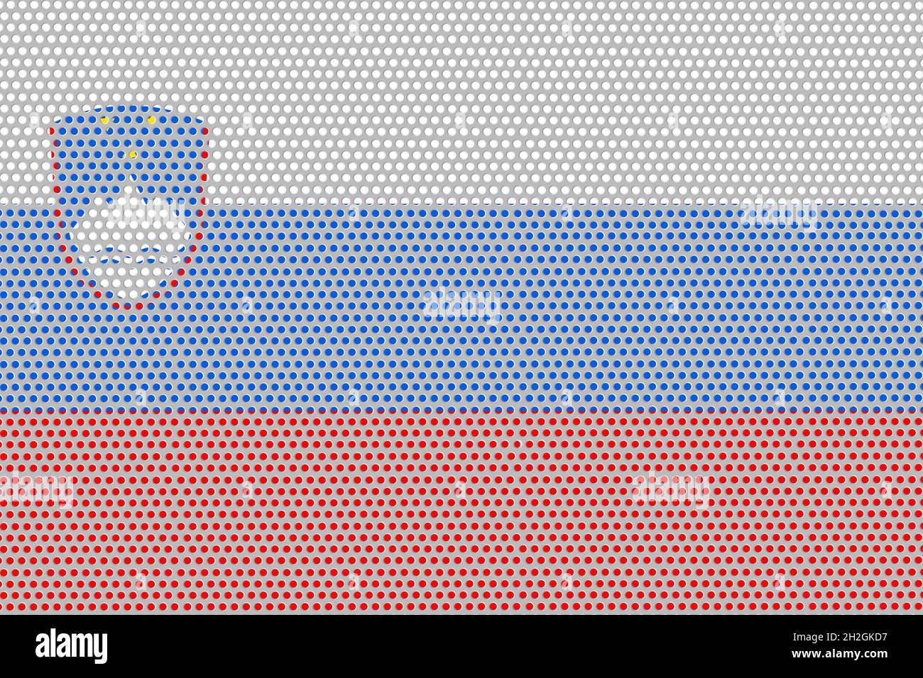 3D Flag of Slovenia on a metal wall background Stock Photo - Alamy