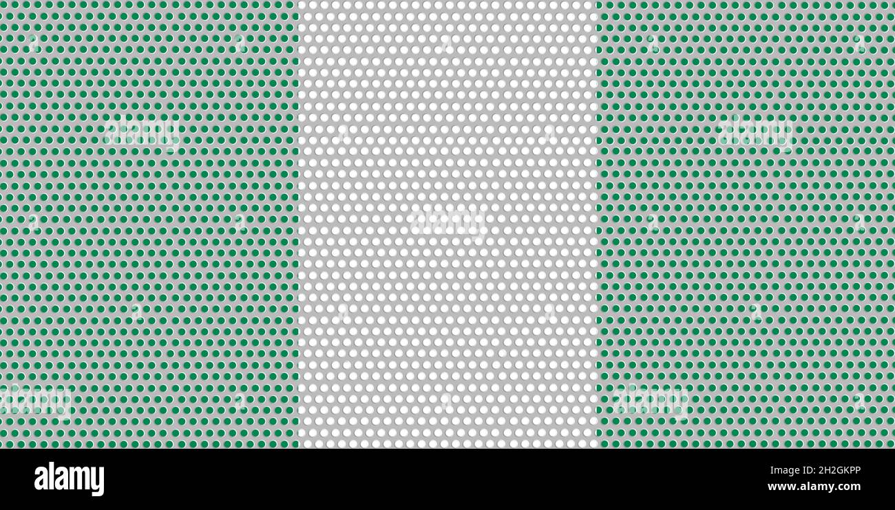3D Flag of Nigeria on a metal wall background Stock Photo - Alamy