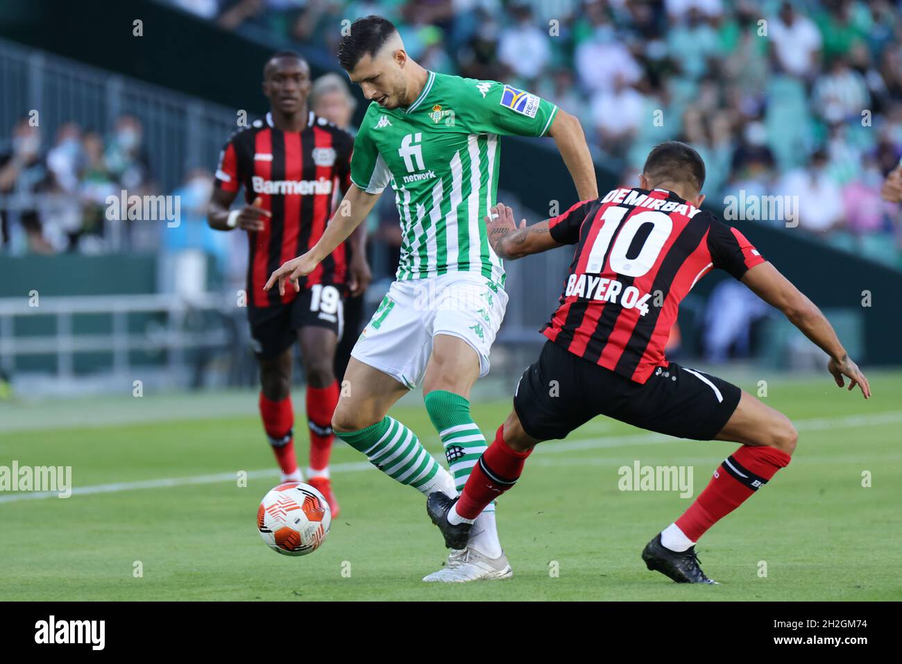 Diego Lainez of Real Betis during the UEFA Europa League match between Real  Betis and Ferencvaros TC played at Benito Villamarin Stadium on November  25, 2021 in Sevilla, Spain. (Photo by Antonio