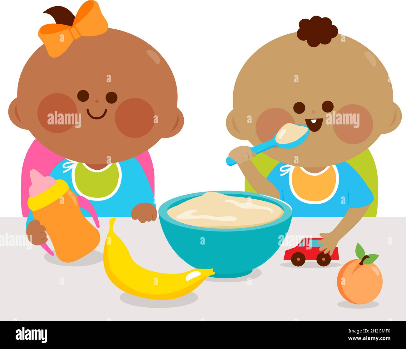 Family Eating Breakfast Clip Art