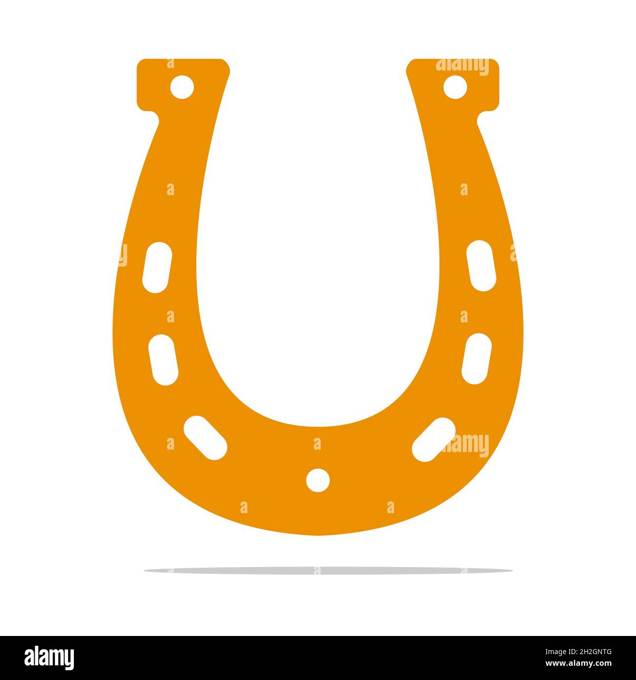 Horseshoe for luck symbol vector illustration Stock Vector Image & Art