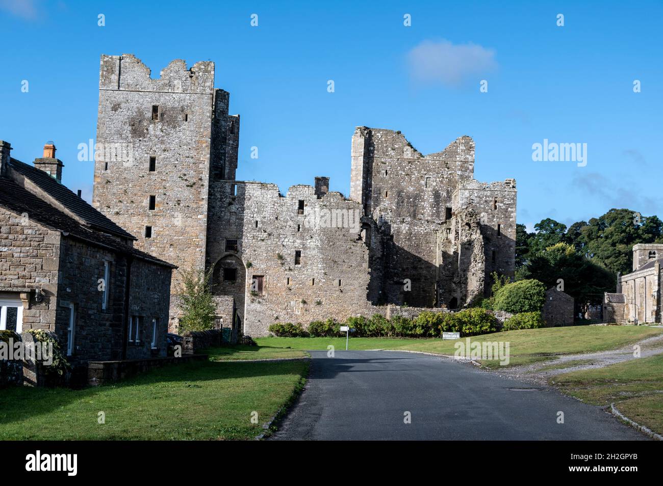 The ruins of a privately owned 13thcentury Bolton Castle, open to the