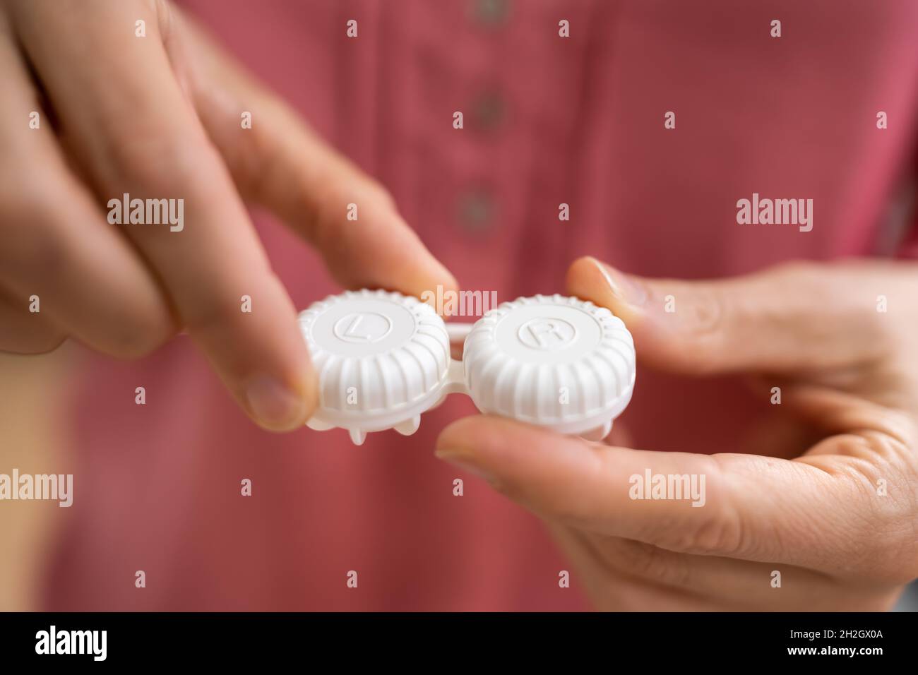 Contact Contact Box. Eye Optometry And Vision Stock Photo Alamy