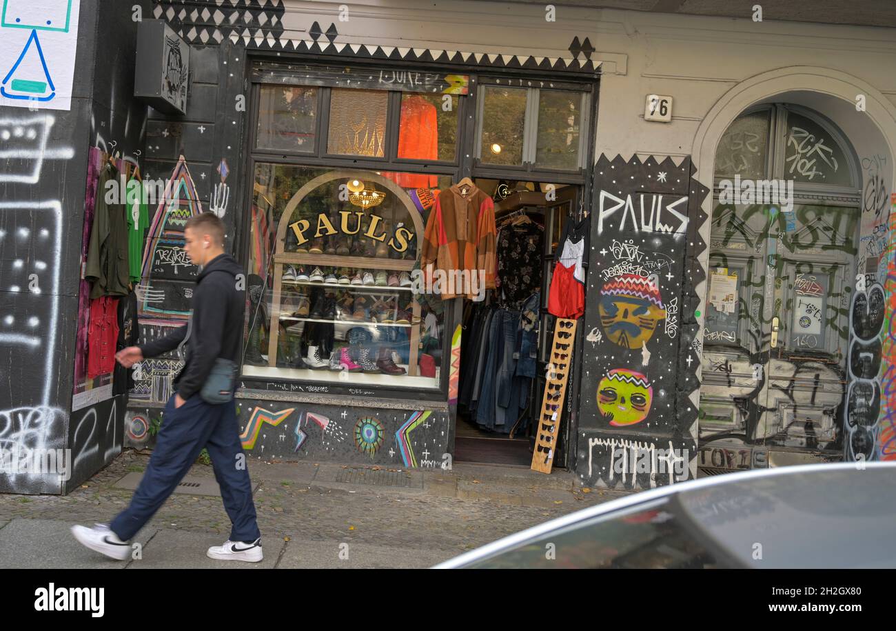 Geschäft Pauls, Torstraße, Mitte, Berlin, Deutschland Stock Photo