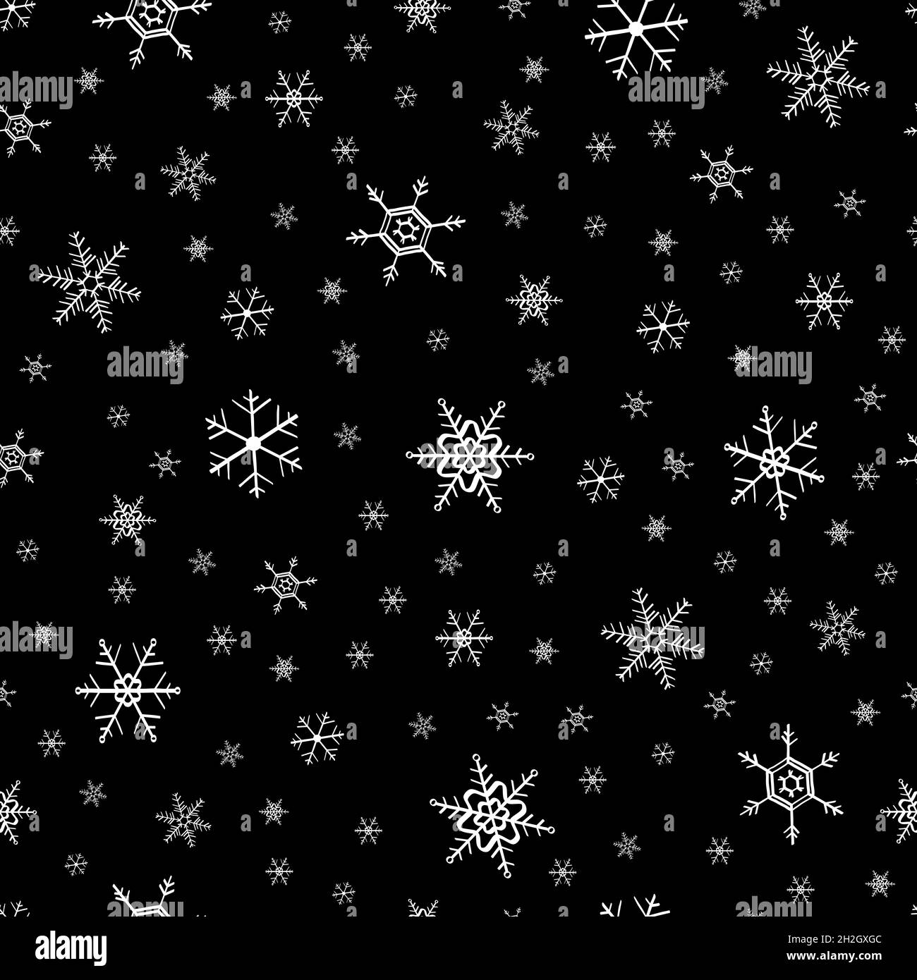 Seamless snowflake pattern red white colors vector illustration Stock ...