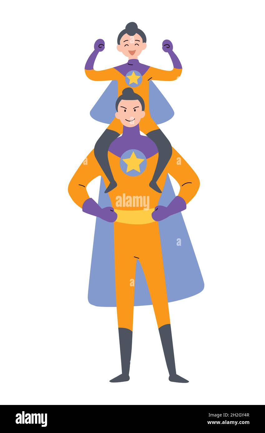 Dressed in costumes Stock Vector Images - Alamy