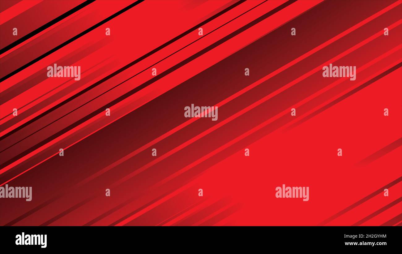 Red abstract background for card or banner with lines. illustration ...