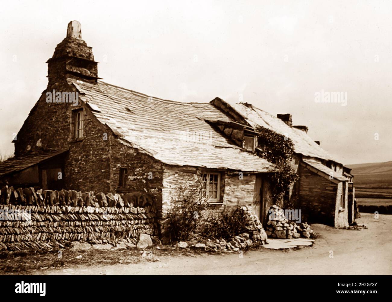Old Post Office, Tintagel, Victorian period Stock Photo