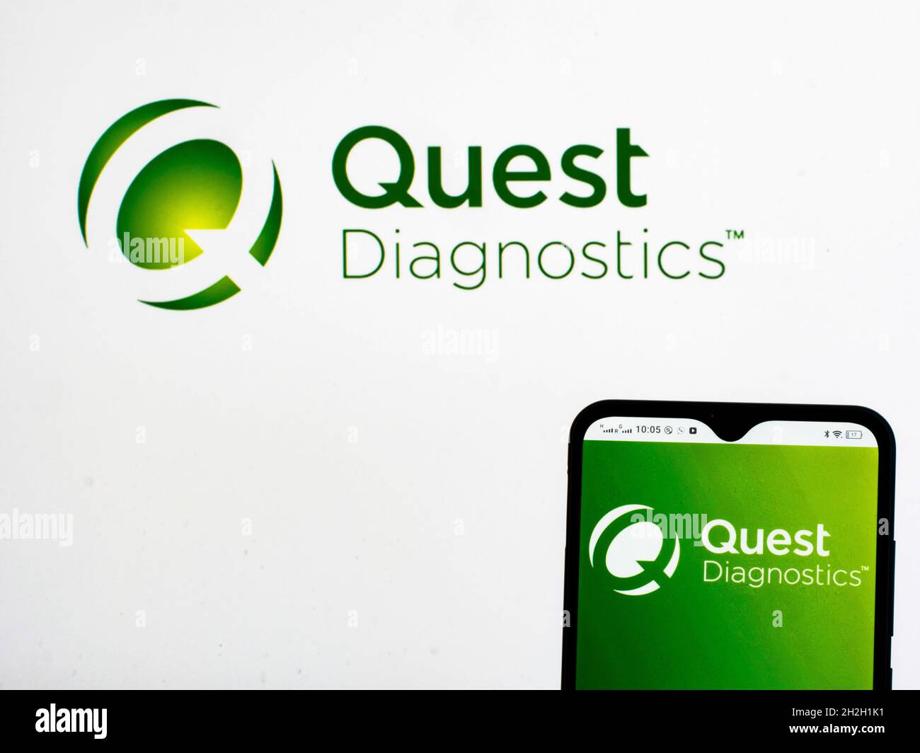 Ukraine. 22nd Oct, 2021. In this photo illustration, Quest Diagnostics