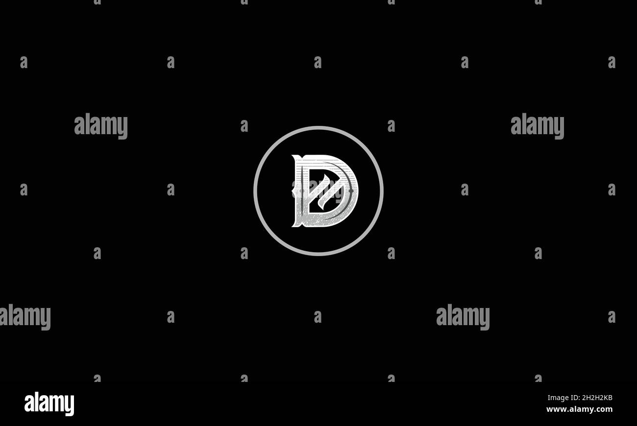 LETTER D LOGO DESIGN WITH NEGATIVE SPACE EFFECT FOR ILLUSTRATION USE ...
