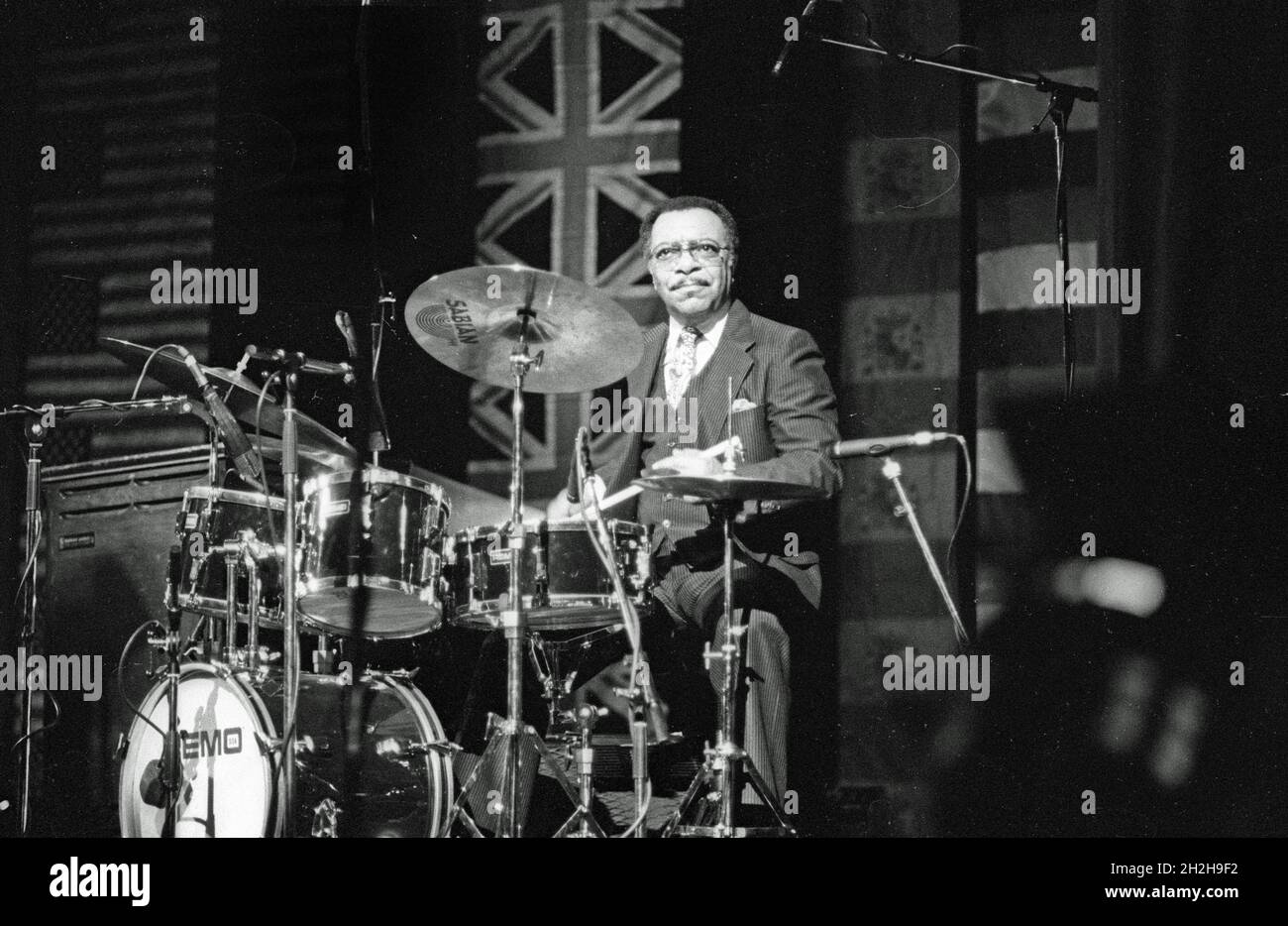 Grady Tate, Philip Morris Jazz. Festival. Dominion Theatre. London, Nov 1985. Stock Photo