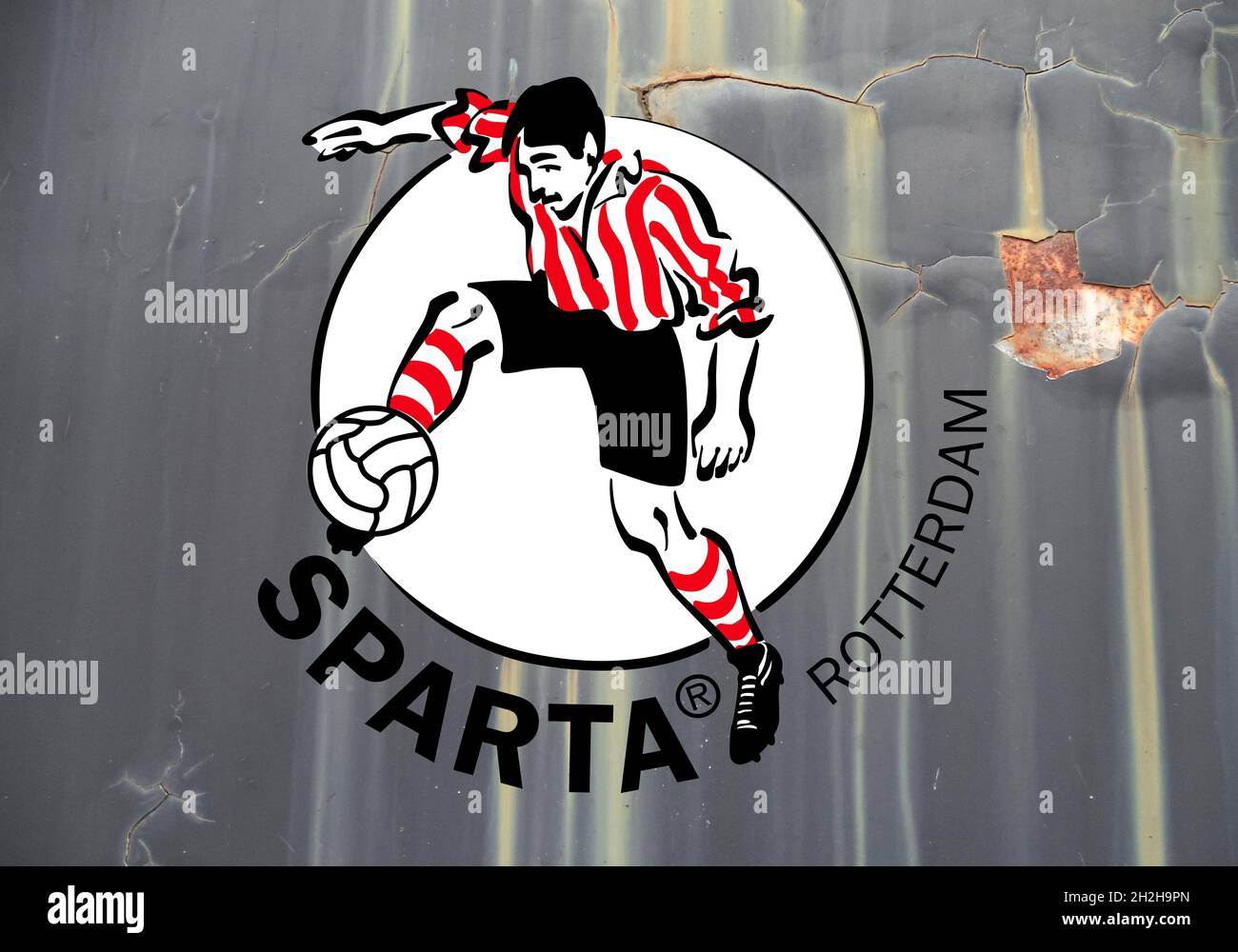 Coat of arms FC Sparta Rotterdam, Rotterdam, football club from the  Netherlands Stock Photo - Alamy