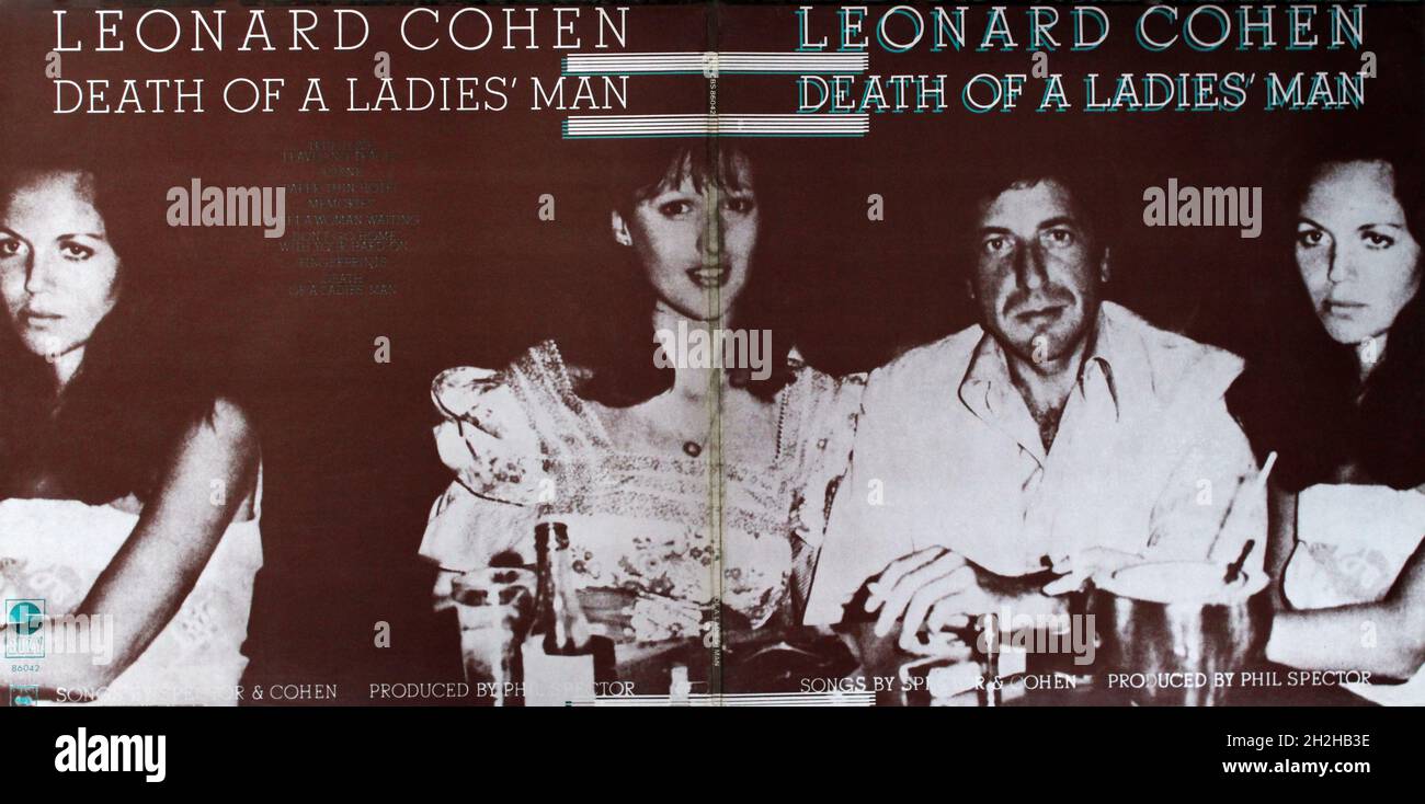 Leonard Cohen 1977. LP total front and back cover Death Of A Ladies