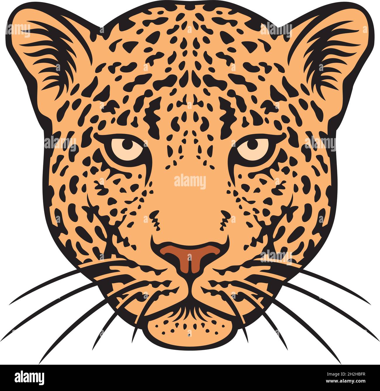 Leopard head icon vector illustration Stock Vector Image & Art - Alamy
