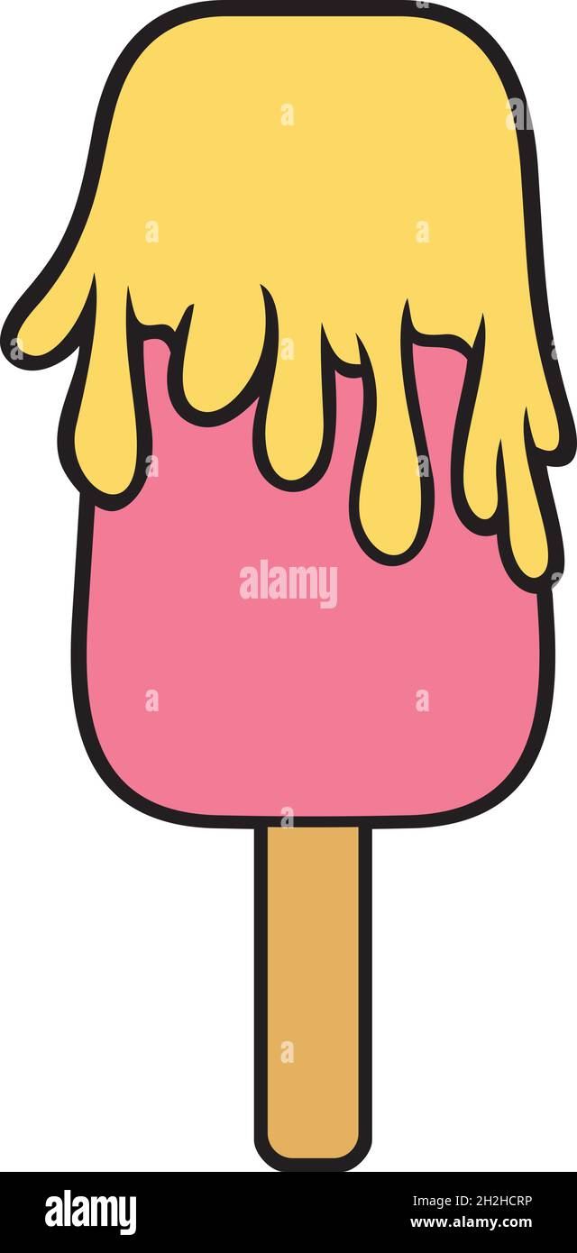 Ice cream color vector illustration Stock Vector