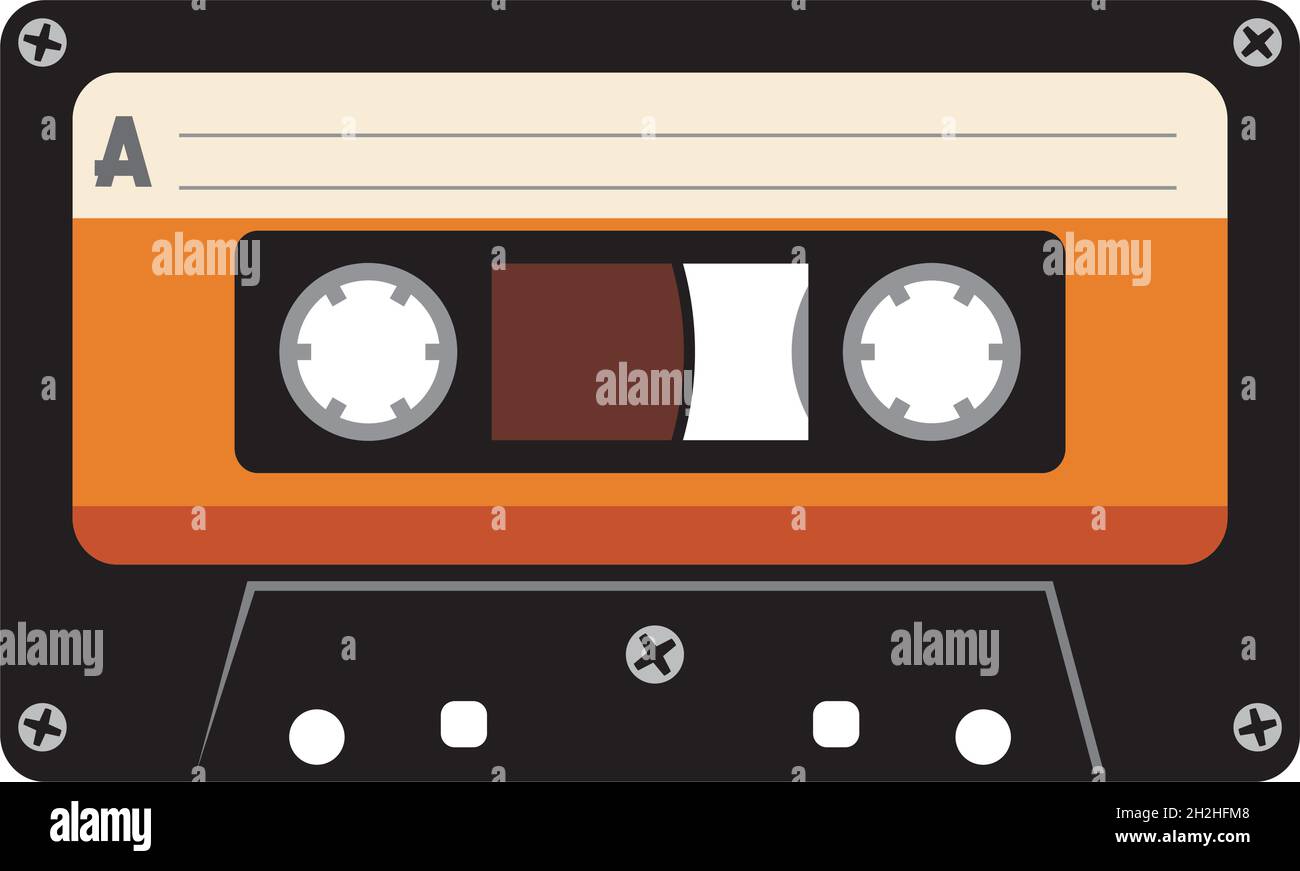 Audio cassette tape vector illustration Stock Vector Image & Art - Alamy