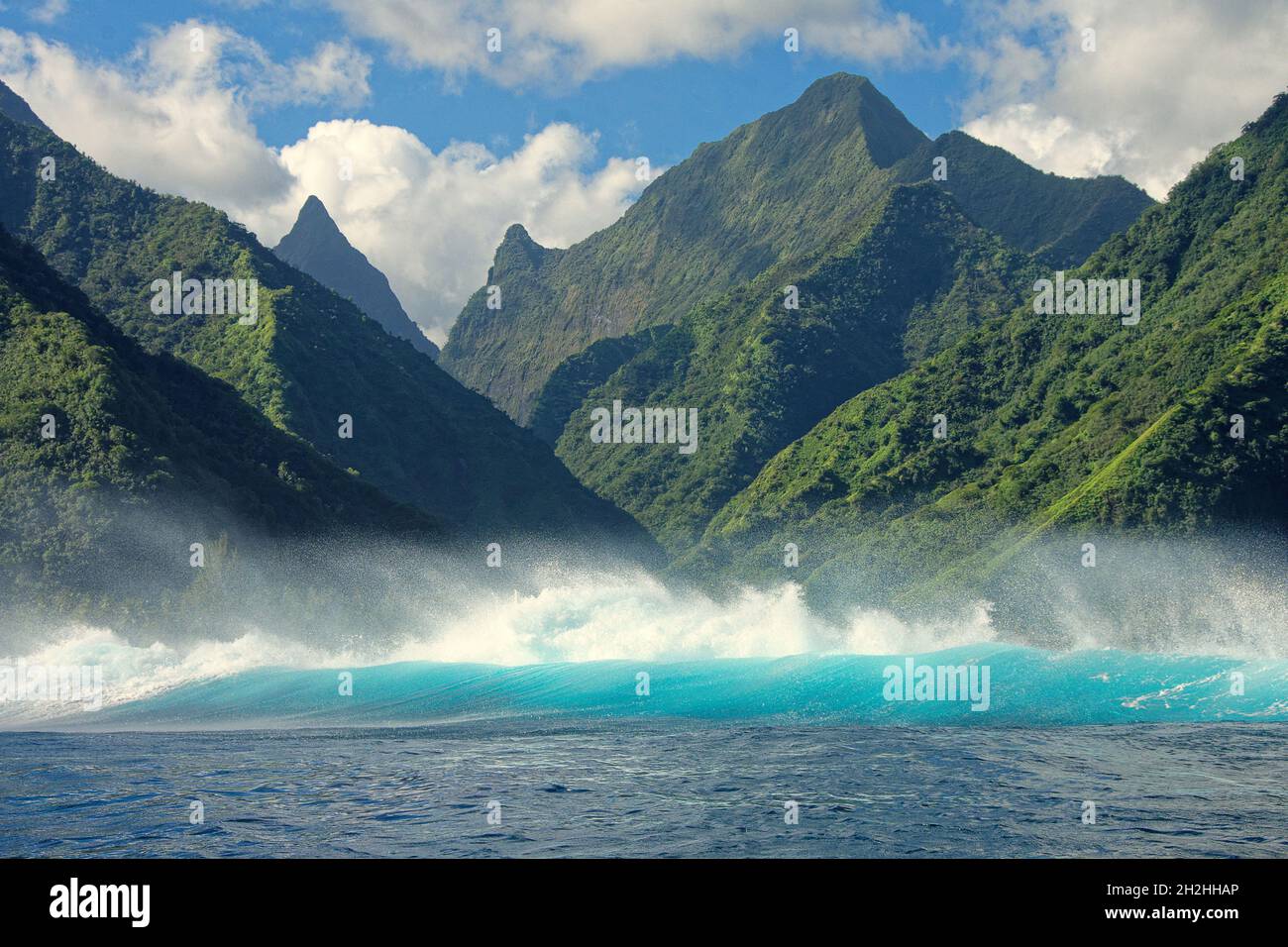 Teahupoʻo, French Polynesia Teahupo'o is scheduled to host the surfing