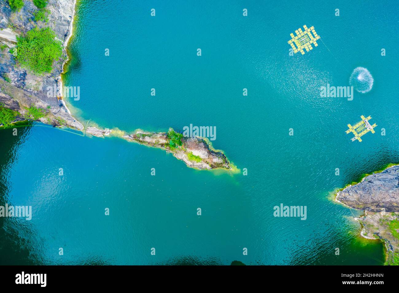 Aerial view of sea waves and fantastic coast Stock Photo - Alamy