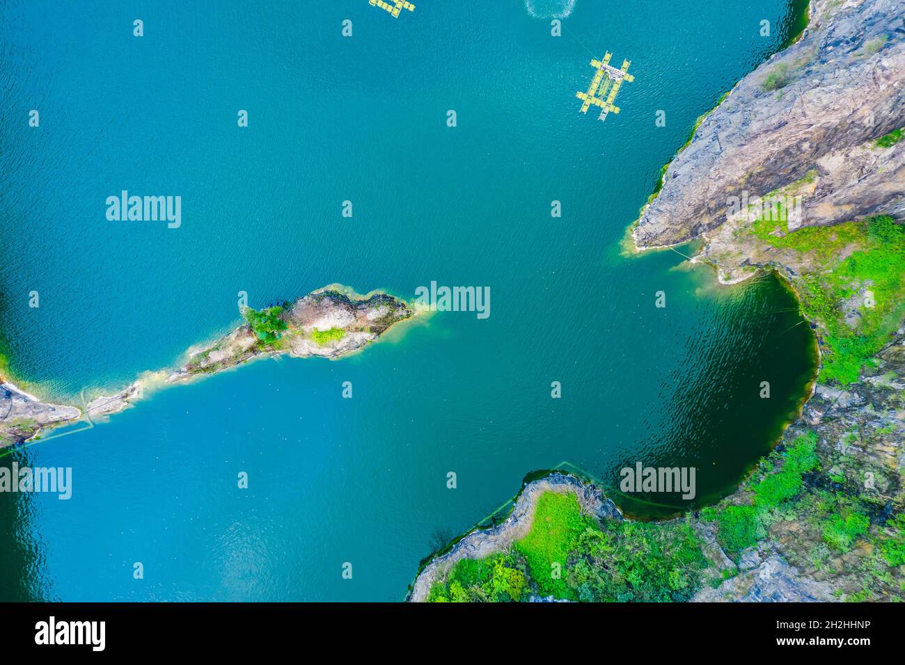 Aerial view of sea waves and fantastic coast Stock Photo - Alamy