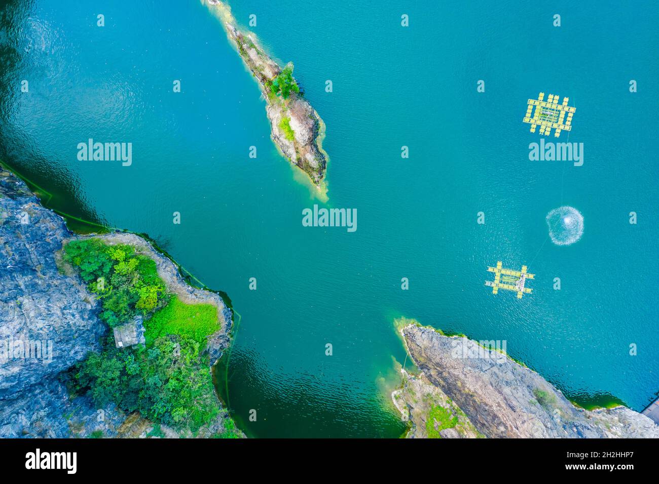 Aerial view of sea waves and fantastic coast Stock Photo - Alamy